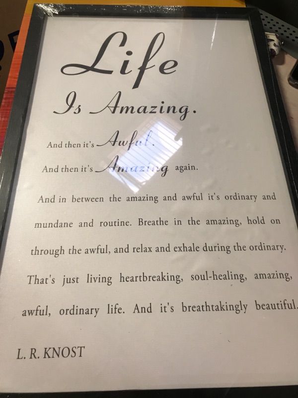 Photo 1 of ''life is amazing'' canvas
