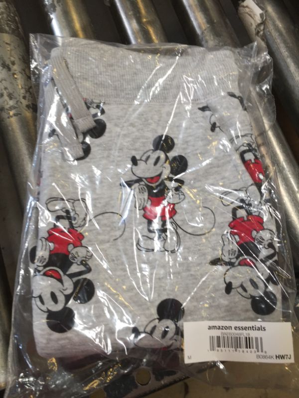 Photo 2 of Amazon Essentials Disney | Marvel | Star Wars Boys Fleece Jogger Sweatpants, Multipacks 1 Heather Grey Mickey Medium