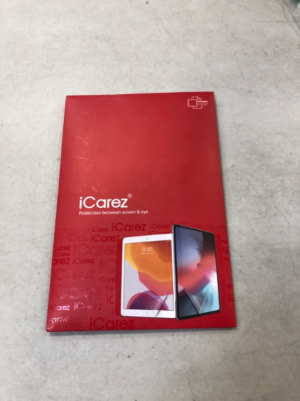 Photo 2 of iCarez Anti-Glare Matte Screen Protector for iPad Mini 6 2021 8.3-inch Paper Feeling Reduce Fingerprint Bubble Free with Hinge Installation