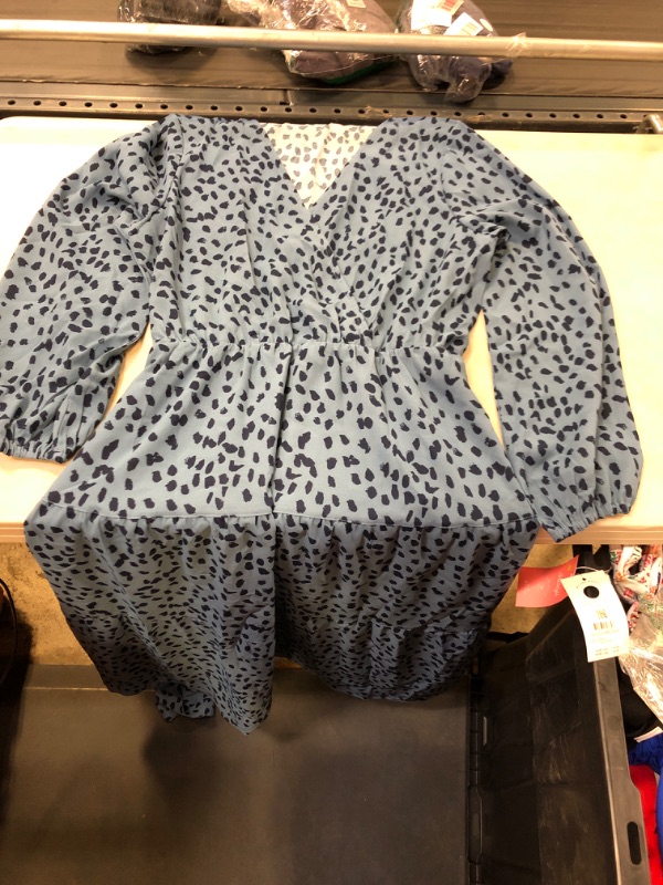 Photo 1 of BLUE LONG SLEEVE DRESS XL