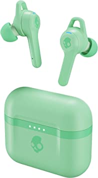 Photo 1 of Skullcandy Indy Evo True Wireless In-Ear Bluetooth Earbuds, Compatible with iPhone and Android / Charging Case and Microphone / Great for Gym, Sports, & Gaming, IP55 Water Dust Resistant - Green Mint
