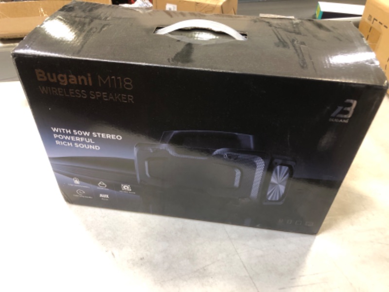 Photo 1 of Bluetooth Speakers, BUGANI M118 Portable Bluetooth Speaker, High Volume, IPX7 Waterproof Speaker, Wireless Bluetooth 5.0, Power Bank, Long-Term Playback, Suitable Parties, Outdoor