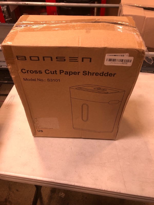 Photo 2 of BONSEN Shredder for Home Office, 8-Sheet Crosscut Credit Card Shredder, Small Paper Shredder for Home Use with 4 Gallons Wastebasket, High Security Level P-4, ETL Certification (S3101) 8 Sheet Cross Cut