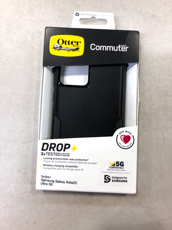 Photo 2 of OtterBox Galaxy Note20 Ultra 5G Commuter Series Case - BLACK, slim & tough, pocket-friendly, with port protection
