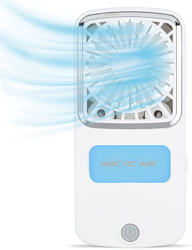 Photo 1 of Arctic Air Pocket Chill Personal Air Cooler by Ontel - Powerful 3-Speed, Lightweight, Portable, Cordless, Rechargeable Personal Cooling Fan with Built-In Kickstand
