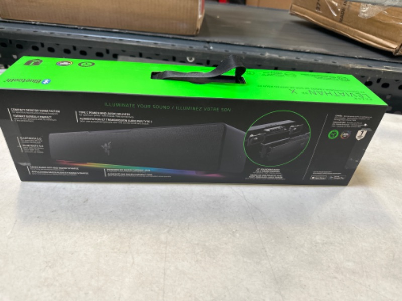 Photo 2 of Razer Leviathan V2 X: PC Soundbar  Non-Slip Rubber Base - Designed for Gaming Headsets - Classic Black