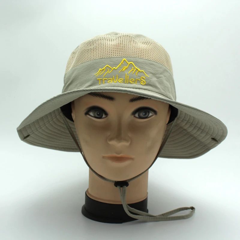 Photo 1 of  Summer Bucket hat for UV protection wide brim Travellers Sun hat for women men's fishimen hats cap