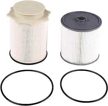 Photo 1 of 6.7L Cummins Fuel Filter Water Separator Set 68157291AA 68436631AA for 2019 2020 2021 Ram 2500 3500 4500 5500 6.7 Turbo Diesel Engines - Replace 68065608AA PF46152 Dodge Ram Diesel Fuel Filter Element
