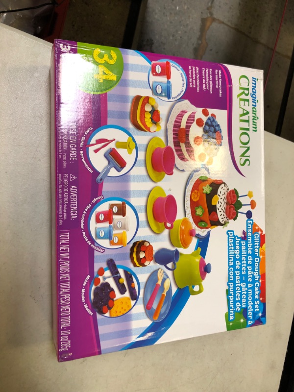 Photo 2 of Imaginarium Dough Glitter Cake Set, Multi (5F63EB7) factory sealed 