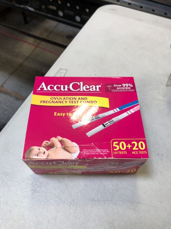 Photo 2 of Accu-Clear 50 Ovulation and 20 Pregnancy Test Strips Over 99% Accurate, 70 Count 50 Ovulation Tests and 20 Pregnancy Tests