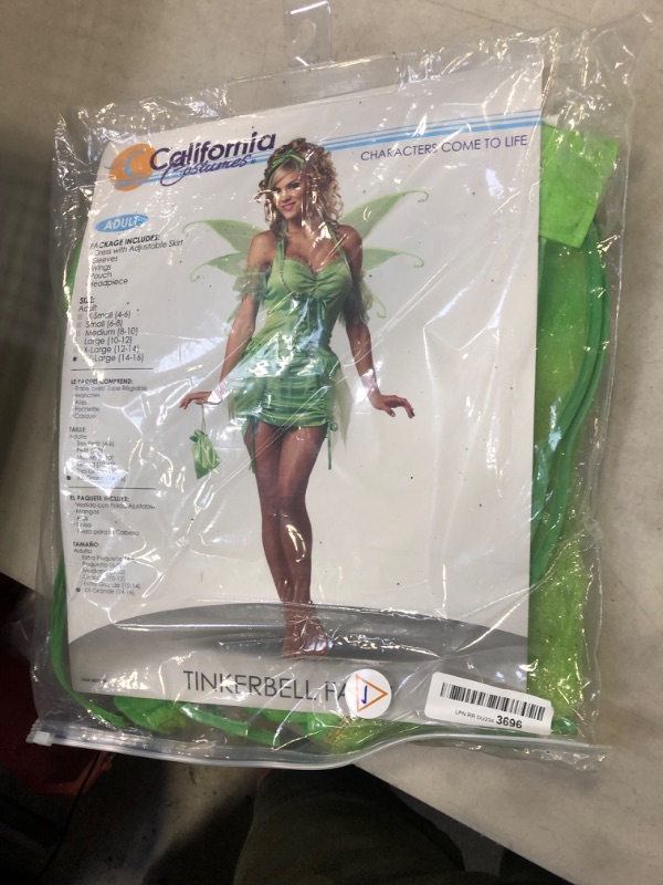 Photo 2 of California Costumes Women's Eye Candy Tinkerbell Fairy Adult Adult XX-Large Green