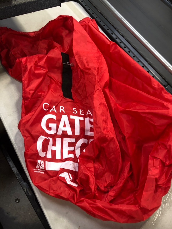 Photo 1 of J.L. Childress Gate Check Bag - Air Travel Bag - Fits Convertible Car Seats, Infant carriers & Booster Seats, Red