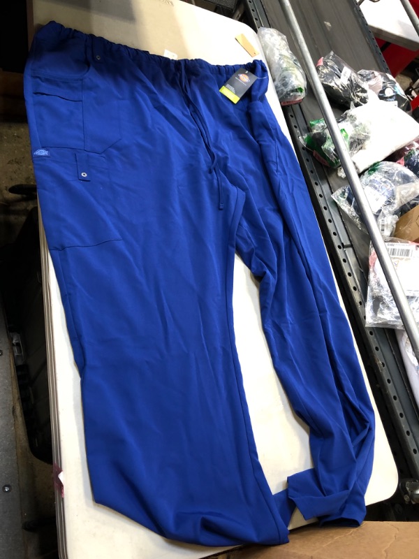 Photo 2 of Xtreme Stretch Scrubs for Women, Drawstring Flare Leg Cargo Pant Plus Size 82011, 4XL, Ceil 3X-Large Plus Galaxy Blue