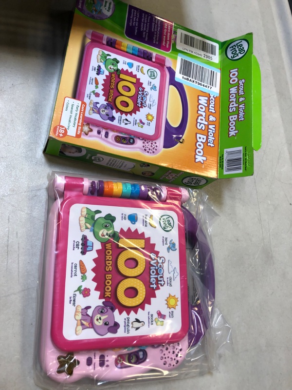 Photo 2 of LeapFrog Scout and Violet 100 Words Book (Amazon Exclusive), Purple Scout and Violet Standard Packaging