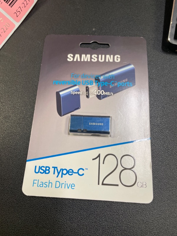 Photo 2 of SAMSUNG Type-C™ USB Flash Drive, 128GB, Transfers 4GB Files in 11 Secs w/ Up to 400MB/s 3.13 Read Speeds, Compatible w/ USB 3.0 / 2.0, Waterproof, 2022 128 GB