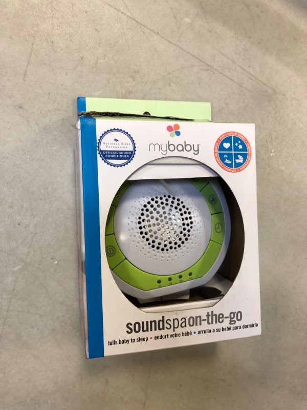 Photo 2 of MyBaby Baby Sound Machine, White Noise Sound Machine for Baby, Travel and Nursery. 4 Soothing Sounds, Integrated Clip, Small and Lightweight. Great for Baby Registry Searches