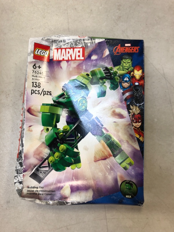 Photo 2 of LEGO Marvel Hulk Mech Armor 76241, Avengers Action Figure Set, Collectable Super Hero Buildable Toys for Boys and Girls Ages 6 Plus, Gift Idea