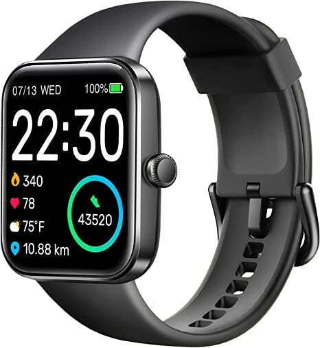 Photo 1 of SKG Smart Watch, Fitness Tracker with 5ATM Swimming Waterproof, Health Monitor for Heart Rate, Blood Oxygen, Sleep, 1.7'' Touch Screen Bluetooth Smartwatch Fitness Watch for Android-iPhone iOS, V7