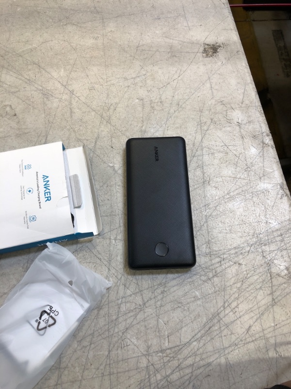 Photo 2 of Anker Portable Charger, 325 Power Bank (PowerCore Essential 20K) 20000mAh Battery Pack with PowerIQ Technology and USB-C (Recharge Only) for iPhone, Samsung Galaxy, and More Black