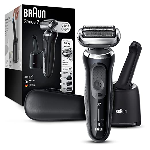 Photo 1 of Braun Electric Razor for Men, Series 7 7085cc 360 Flex Head Electric Shaver with Beard Trimmer, Rechargeable, Wet & Dry, 4in1 SmartCare Center and Travel Case