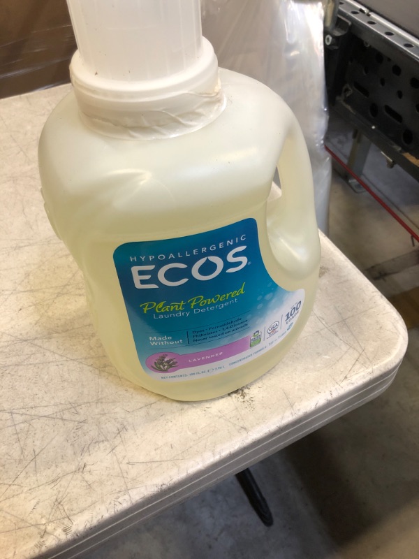 Photo 2 of ECOS® Hypoallergenic Laundry Detergent, Lavender, 100 loads, 100oz Bottle by Earth Friendly Products (Pack of 2) Lavender 100 Fl Oz (Pack of 2)