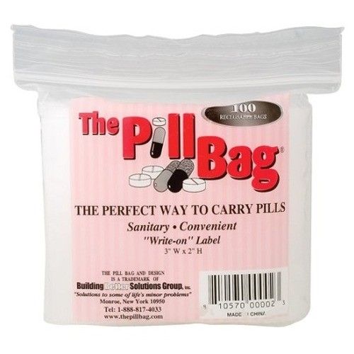 Photo 1 of 3 PACK OF The Pill Bag Reclosable Bags (100 Count)
