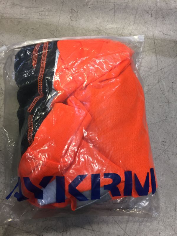 Photo 2 of AYKRM Safety T Shirt Reflective High Visibility hi vis Long Sleeve T Shirt (XS-6XL) Orange 6X-Large