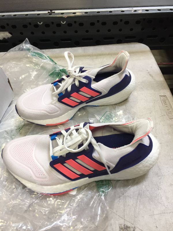 Photo 2 of adidas Women's Ultraboost 22 Running Shoe 8 Crystal White/Turbo/Legacy Indigo