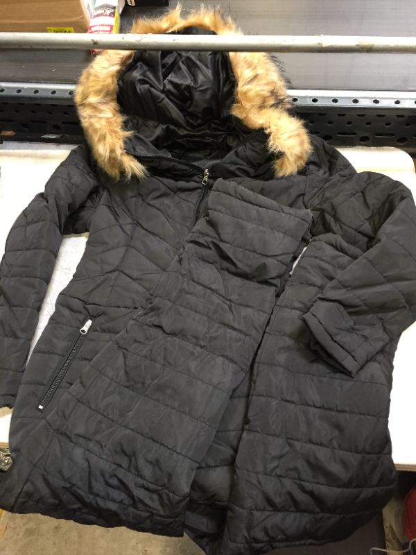 Photo 1 of Cicy Bell Women's Onesies Ski Suits Winter Outdoor Sports Jumpsuit Fur Collar Coat Waterproof Windproof Hooded Snowsuit Black Large