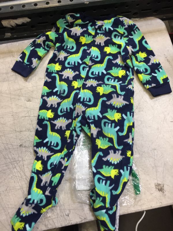 Photo 1 of 18M, Simple Joys by Carter's Toddlers and Baby Boys' Loose-Fit Flame Resistant Fleece Footed Pajamas Dinosaur