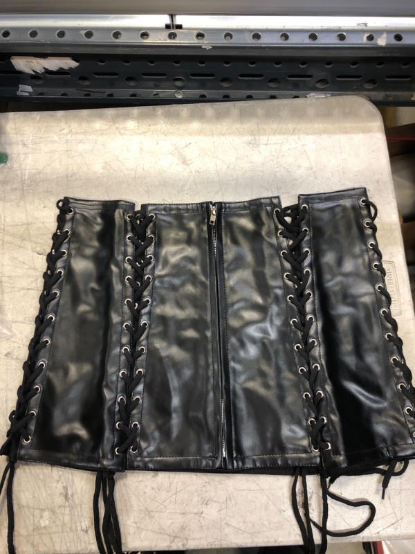 Photo 1 of BLACK LEATHER SKIRT SIZE 2XL 