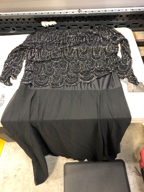 Photo 1 of BLACK BEADED DRESS SIZE 14W