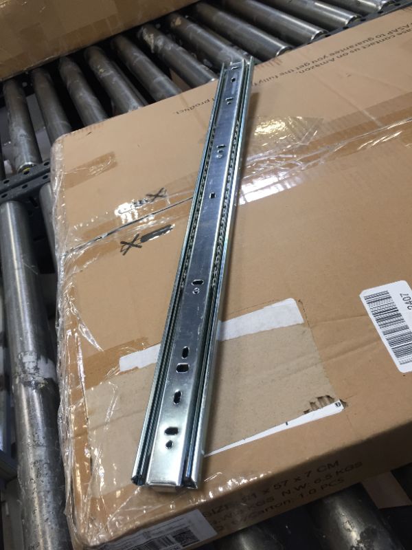Photo 2 of  Promark 3-Section 100 LB Capacity Full Extension Ball Bearing Side Mount Drawer Slide (22 Inches)