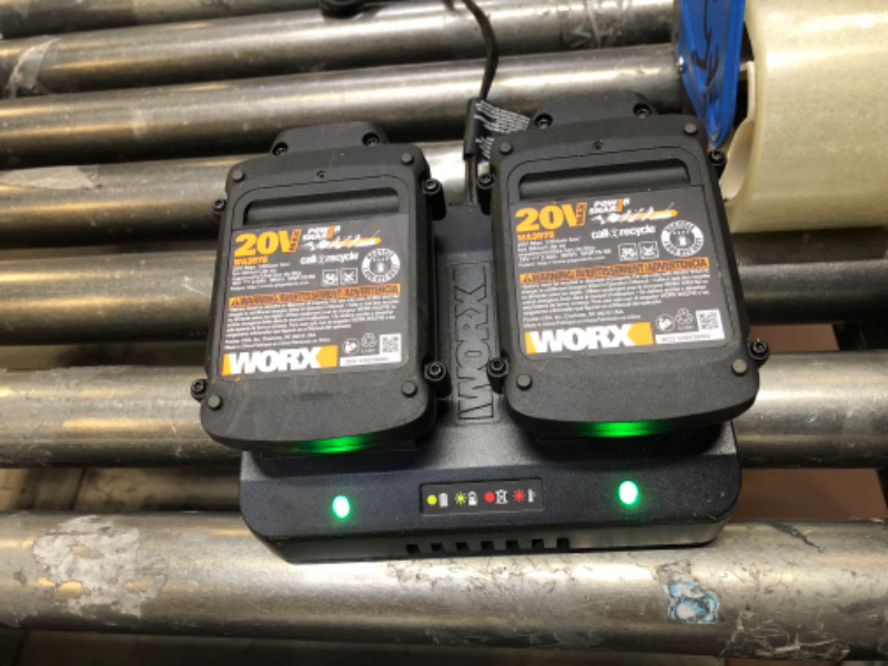 Photo 1 of WORKS 20 VOLT BATTERIES 2 PCS WITH CHARGER 