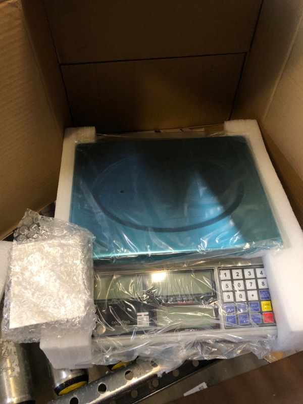 Photo 1 of Bonvoisin Industrial Counting Scale Digital Scale for Parts and Coins kg/g/lb Electronic Gram Scale Inventory Counting Scale Industrial Parts Coins Piece Counting Scale (30kg/66lb, 1g)