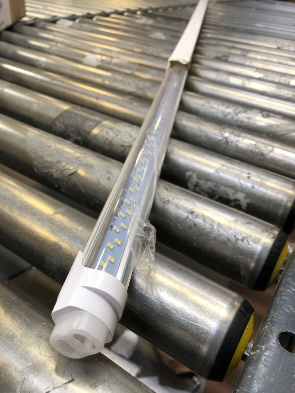 Photo 2 of JESLED Dimmable T8 LED Type B Light Bulbs 4 Foot, 3120+Lumens, 5000K Daylight White, 24W (65W Equivalent), 4FT Fluorescent Tube Replacement, Ballast Bypass, Dual Ended Power, Frosted