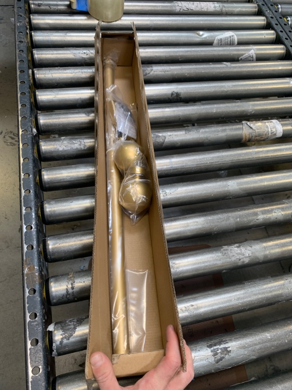 Photo 1 of 48" Gold Curtain Rod