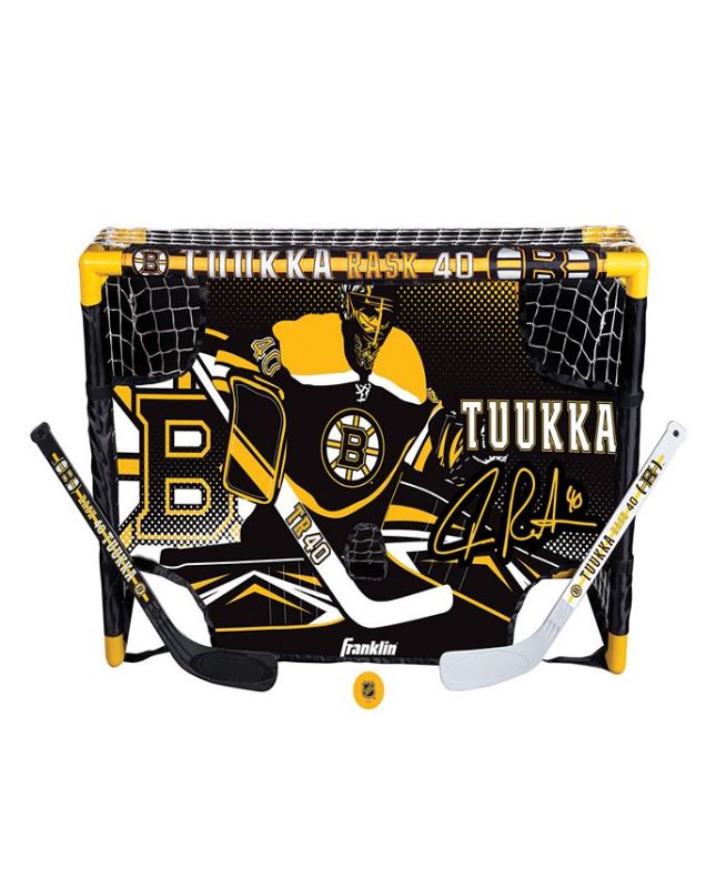 Photo 1 of (Standard Packaging) - Franklin Sports Tuukka Rask Mini Hockey Goal Set with Target 31" X 21" X 12"