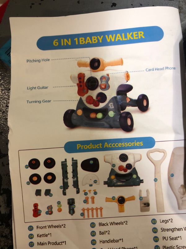 Photo 1 of 6 IN 1 BABY WALKER 