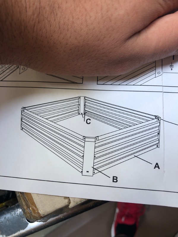 Photo 1 of 4X4X1FT GALVANIZED RAISED GARDEN  BED 