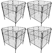 Photo 1 of (4 Packs) 13.8" L x 13.8" W x 12" H Wire Plant Protectors, Protect Vegetables, New Plants/Shrubs, Includes 17 Stakes, Easy to Assemble
