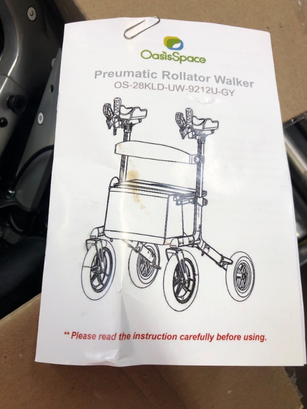 Photo 1 of PREUMATIC ROLLATOR WALKER 