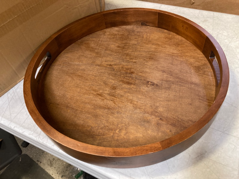 Photo 1 of Wood Round Tray 
