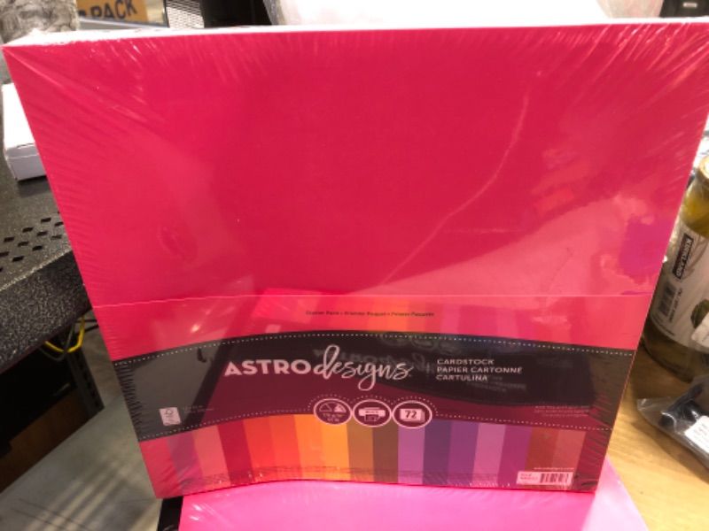 Photo 2 of Astrodesigns Cardstock Starter Pack, 12 inch x 12 inch, 65 lb/ 176 gsm, Assorted Colors, 72 Sheets