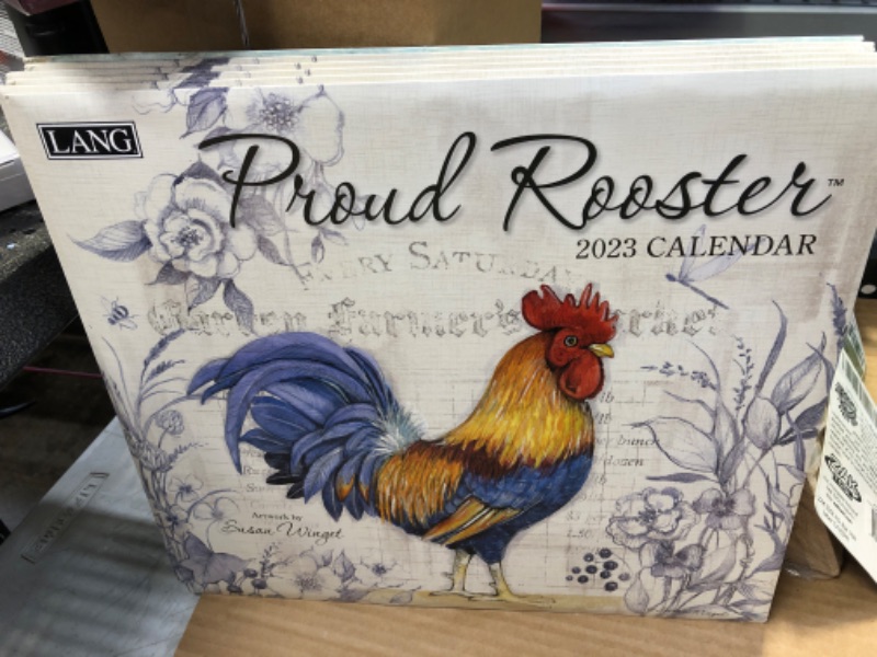 Photo 1 of 7pcs--Lang Companies, Proud Rooster 2023 Wall Calendar
