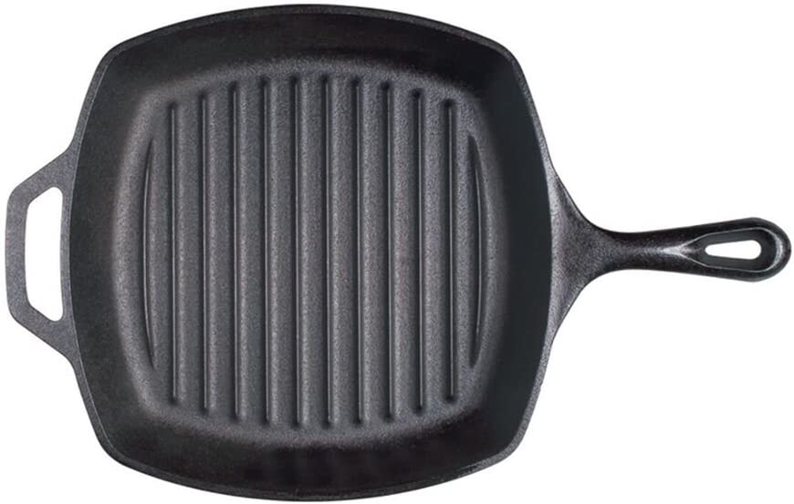 Photo 1 of 3pcs Lodge L8SGP3 Cast Iron Square Grill Pan, Pre-Seasoned, 10.5-inch---factory sealed

