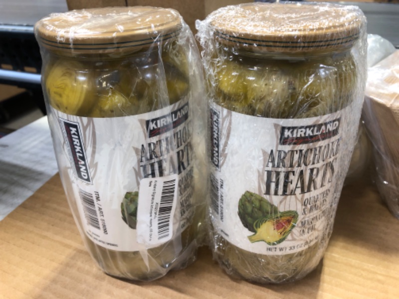 Photo 1 of 2 Pack || Kirkland Signature Artichoke Hearts Marinated In Oil & Spices 33 Oz
