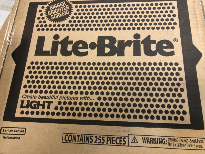 Photo 2 of Lite Brite Ultimate Value Retro Toy, Bigger and Brighter Screen, More Pegs and Templates, Storage Pouch, Gift for Girls and Boys, Ages 4+ (Amazon Exclusive) , Black