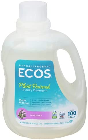 Photo 1 of ECOS® Hypoallergenic Laundry Detergent, Lavender, 100 loads, 100oz Bottle by Earth Friendly Products Lavender 100 Fl Oz