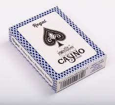 Photo 1 of  Regal Games Casino Standard Poker Size Playing Cards (Blue). Set of 2